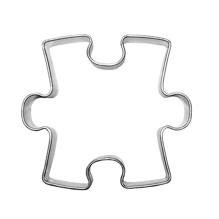 Foremka puzzle do wykrawania ciasteczek