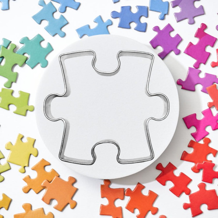 Foremki puzzle do ciastek, pierników i masy cukrowej