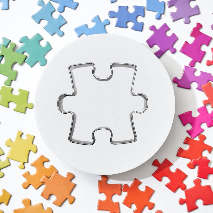 Foremki do marcepanu mini puzzle