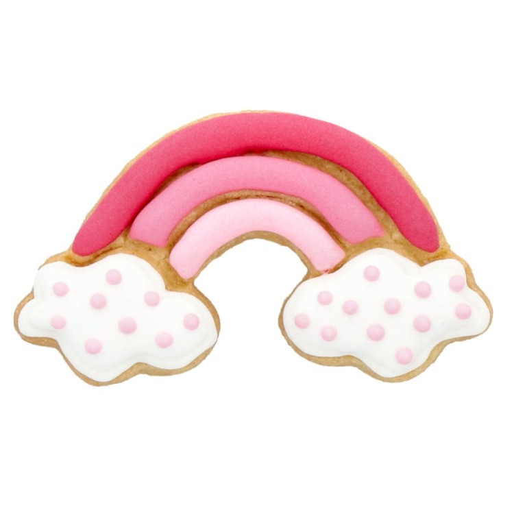 Ciasteczko w kształcie tęczy z wykrawacza Birkmann