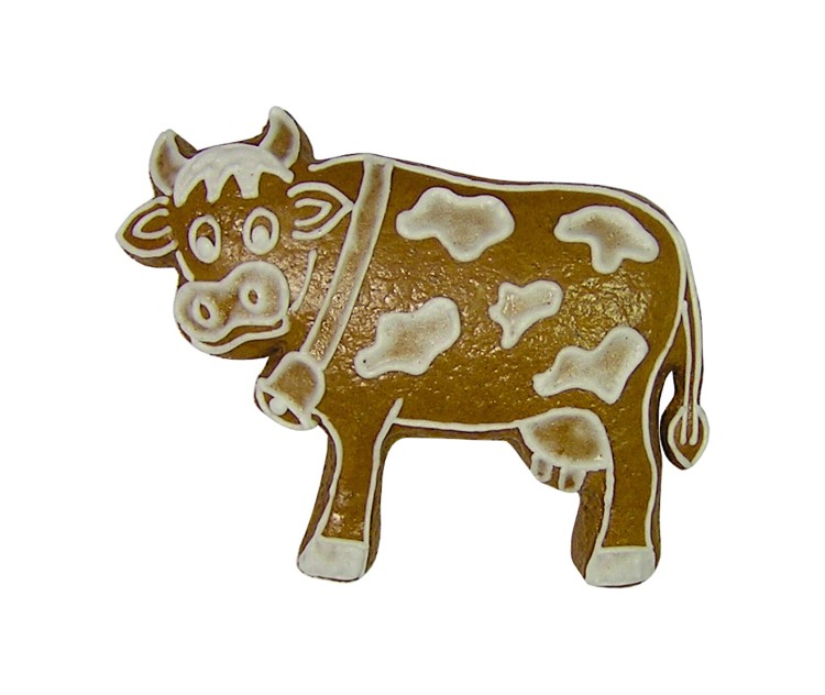 Piernik w kształcie krowy