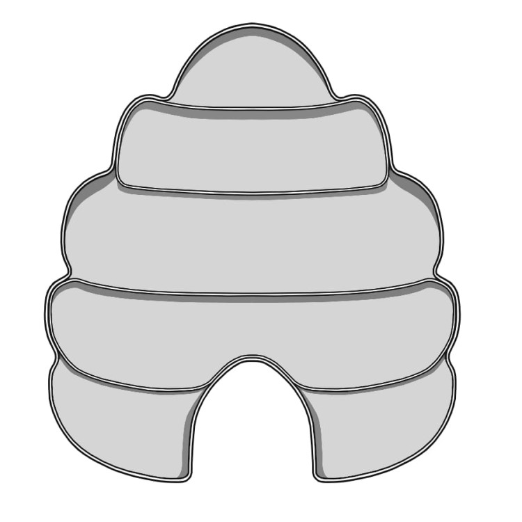 Wykrawacz w kształcie ula do ciastek i pierników