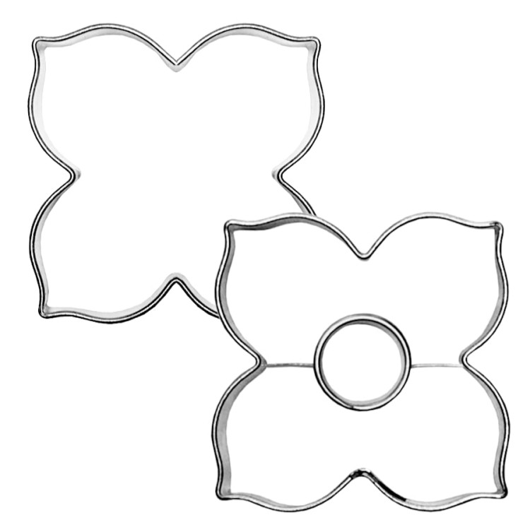 Zestaw foremek do ciastek przekładanych w kształcie rozetek