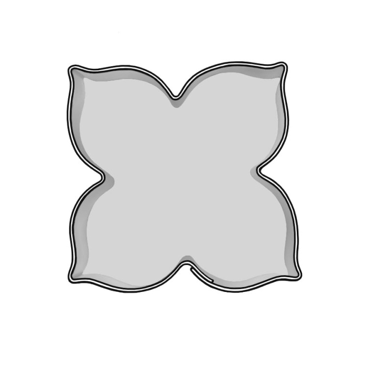 Wykrawacz do ciastek w kształcie rozetki