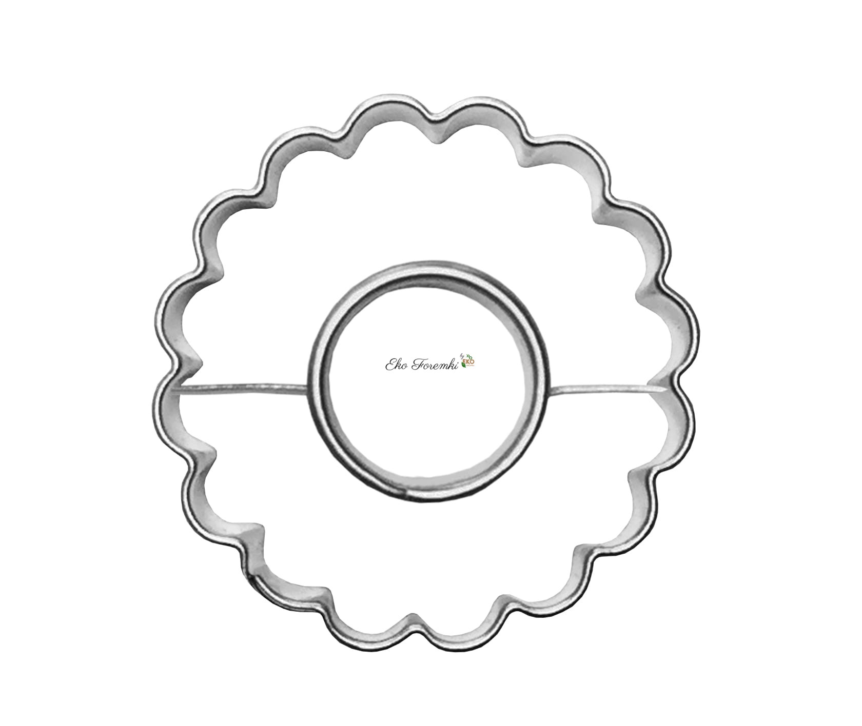 Foremka karbowane kółeczko z dziurką 3,7 cm