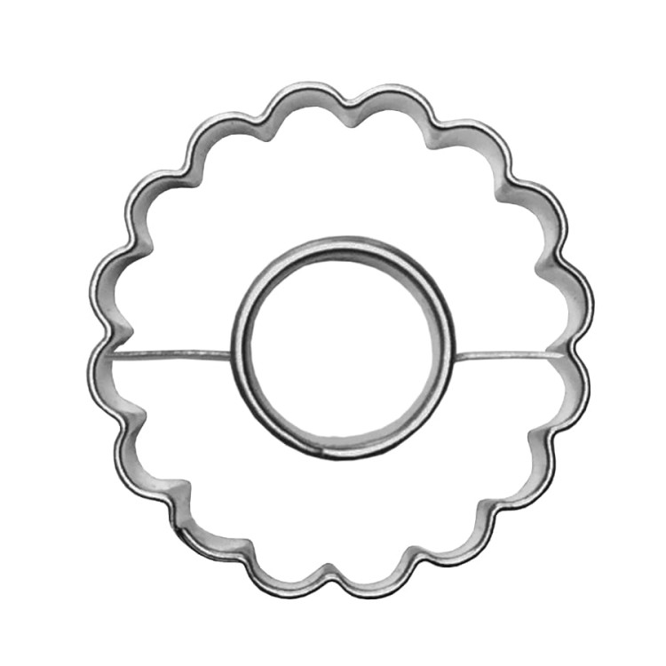 Wykrawacz w kształcie karbowanego kółeczka 3,7 cm