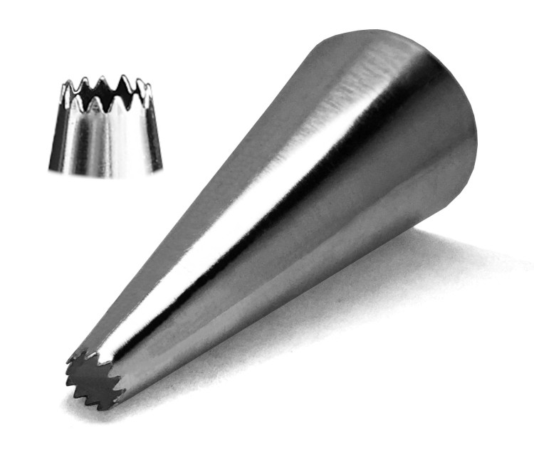 Tylka cukiernicza okrągła z małymi ząbkami