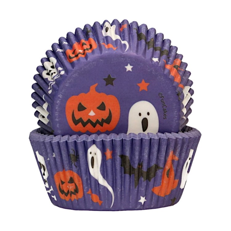 Fioletowe papilotki do muffinek 48 sztuk