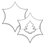 Zestaw gwiazdek do ciastek przekładanych 5,4 cm