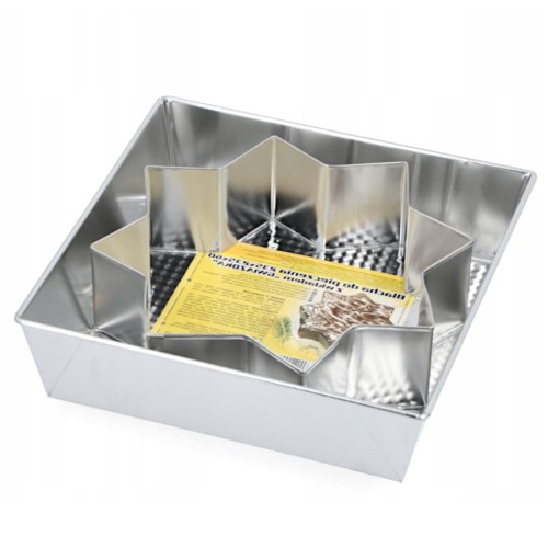 Kwadratowa blacha do pieczenia rant gwiazda