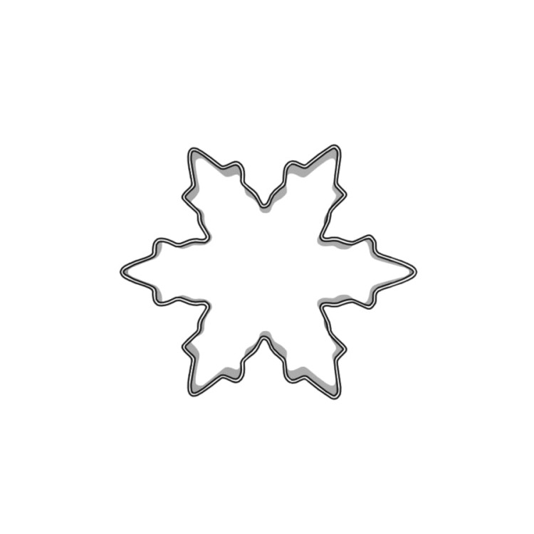 Mała foremka śnieżynka 2,5 cm