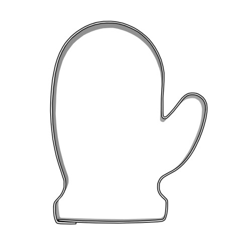 Foremka w kształcie zimowej rękawiczki