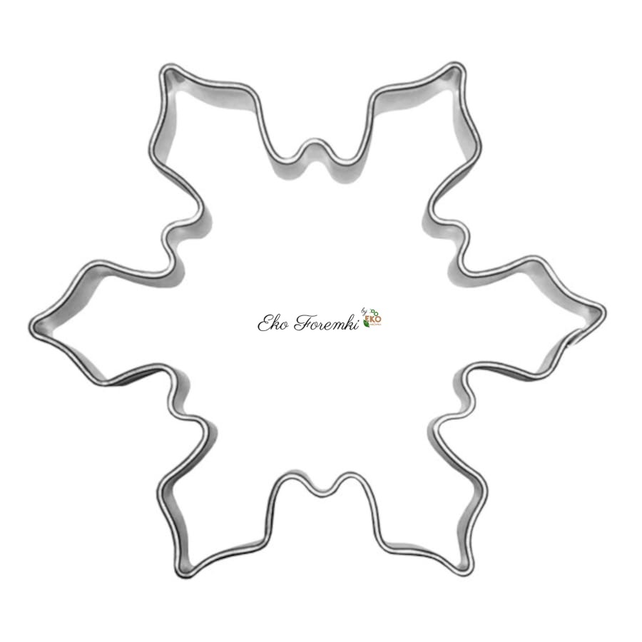 Foremka w kształcie śnieżynki do wycinania ciastek