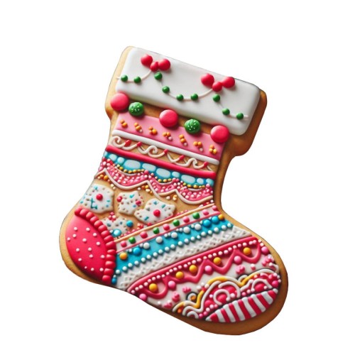 Ciasteczko z foremki świąteczna skarpeta