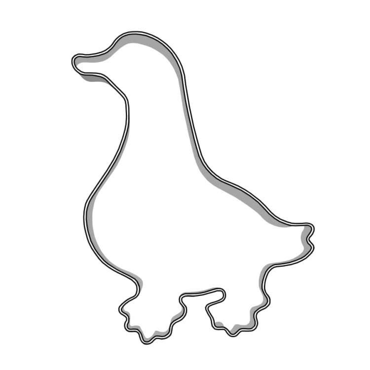 Foremka Gęś do ciastek i pierników 8 cm