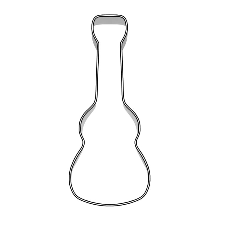 Foremka w kształcie gitary 8 cm
