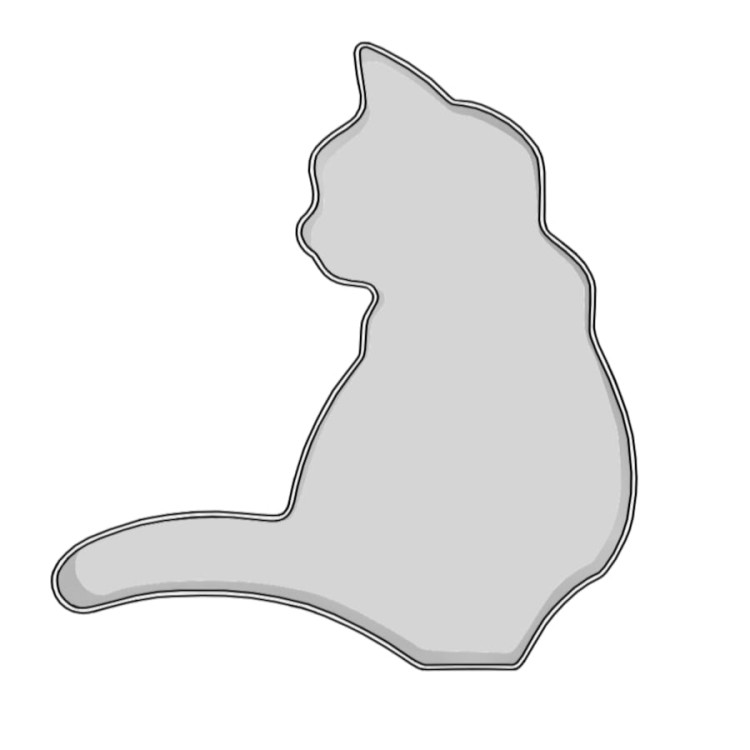 Foremka w kształcie kotka 7 cm