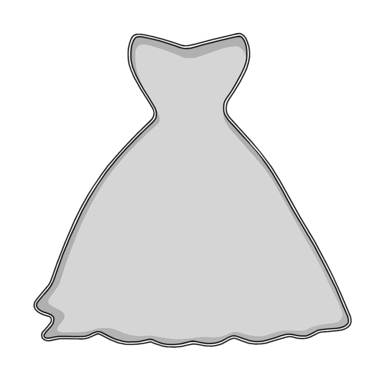 Foremka sukienka ślubna 6 cm