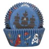 Niebieskie papilotki z piratami