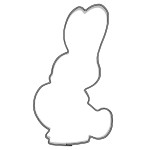 Foremka zajączek z pisanką 13 cm