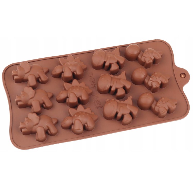 Forma na czekoladki w kształcie dinozaurów