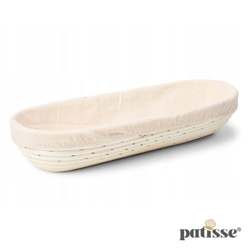 Naturalny kosz z rattanu do wyrastania chleba