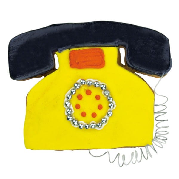 Zdjęcie ciasteczka w kształcie telefonu