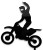 Topper na tort motocyklista
