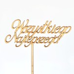 Topper na tort urodzinowy wszystkiego najlepszego