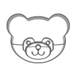 Foremka miś panda do ciastek i pierniczków