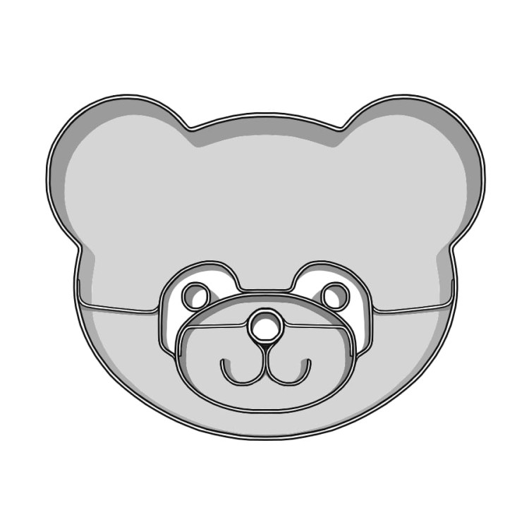 Wykrawacz w kształcie misia pandy do ciasteczek i pierników