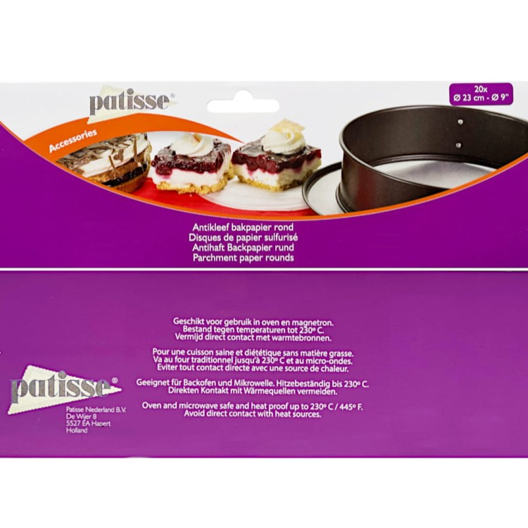 Papier do pieczenia etykieta Patisse