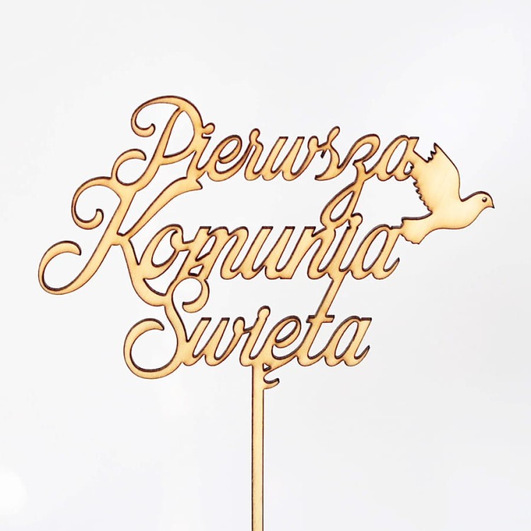 Topper na tort komunijny Pierwsza Komunia Święta
