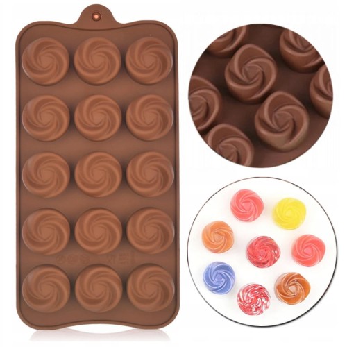Silikonowa forma na czekoladki różyczki