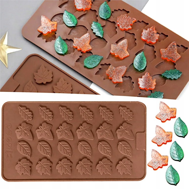 Silikonowy szablon do liści