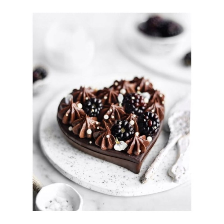 Monoporcja czekoladowa w kształcie serca