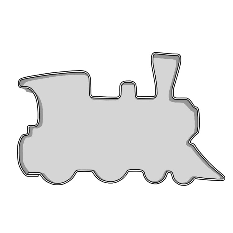 Wykrawacz w kształcie lokomotywy do ciasteczek i pierniczków