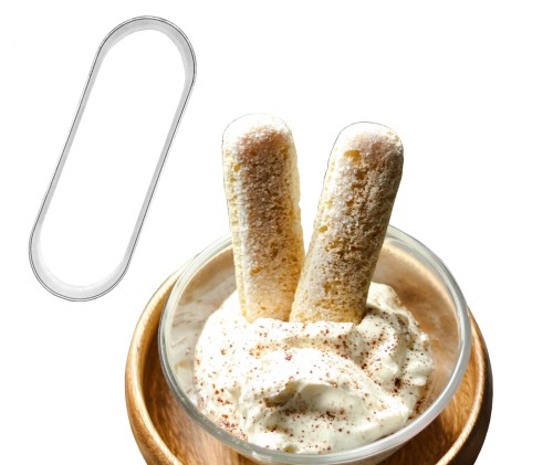 Foremka do biszkoptów i ciastko biszkoptowe