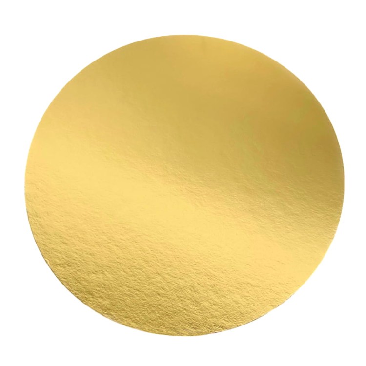 Złoty okrągły podkład pod ciasta