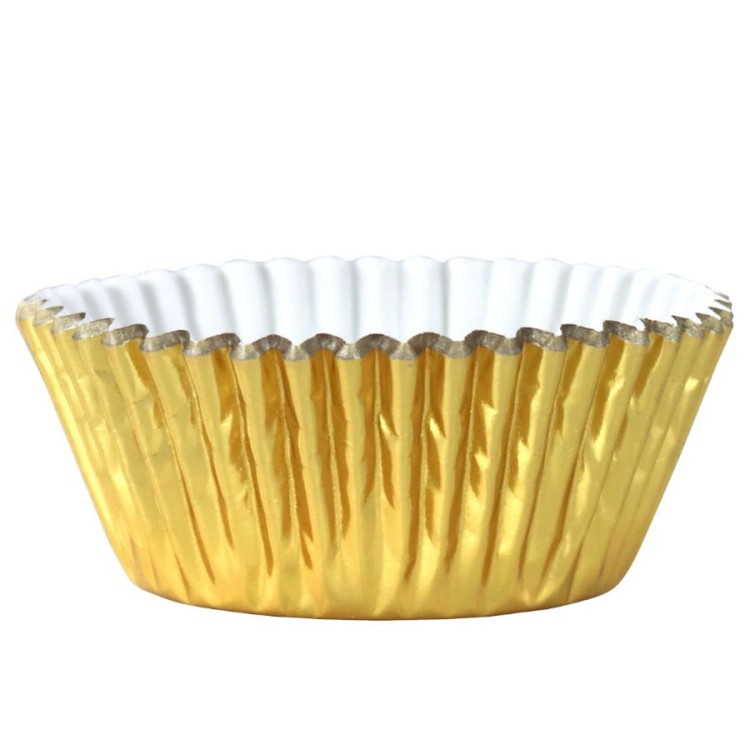 Papilotki w złotym kolorze