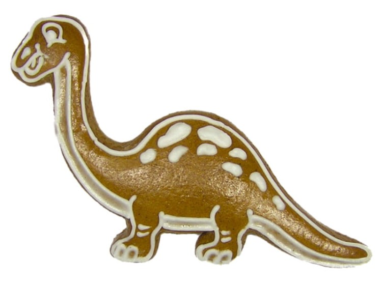 Pierniczek z foremki dinozaur