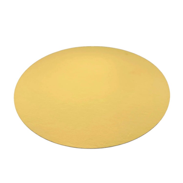 Złoty okrągły podkład pod tort