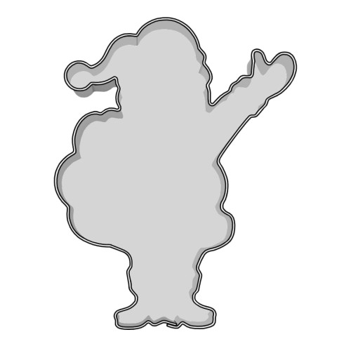 Wykrawacz święty Mikołaj do ciastek i pierników