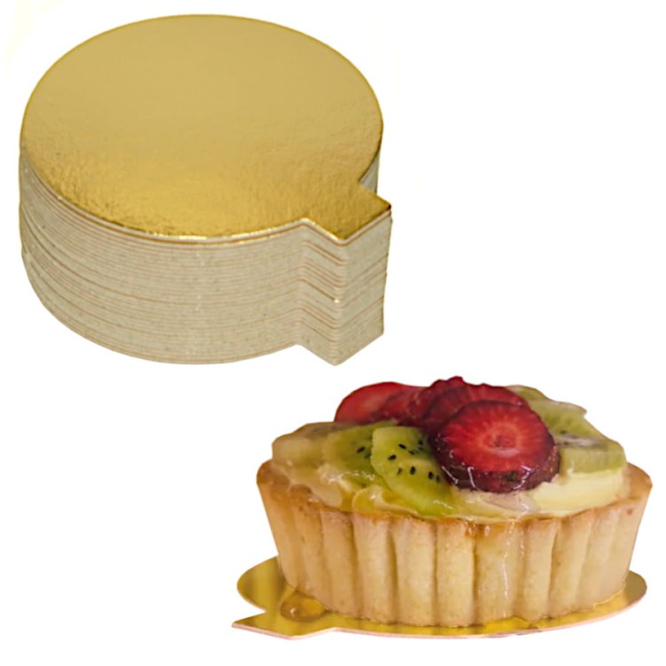 Zestaw złotych podkładek pod monoporcje