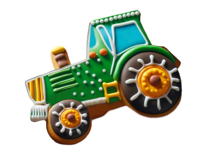 Ciasteczko wykrojone Foremką Traktor