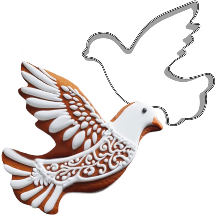 Foremka gołąbek i ciasteczko