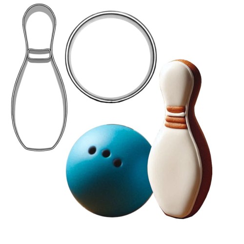 Foremka kręgiel z kulą i ciasteczka