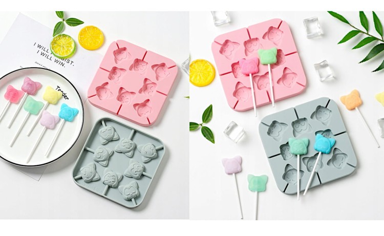 Silikonowa forma w kształcie kotków