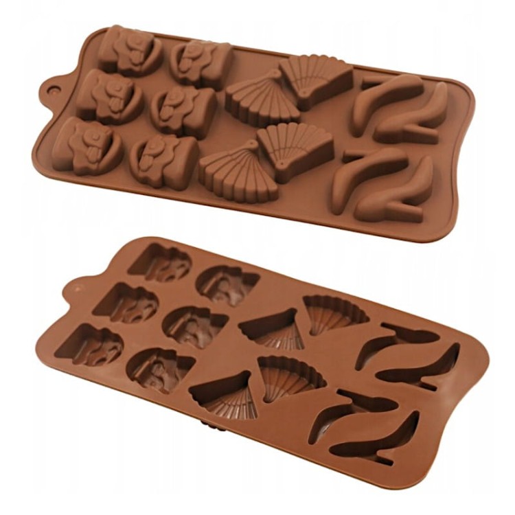 Silikonowa foremka kobiecie dodatki