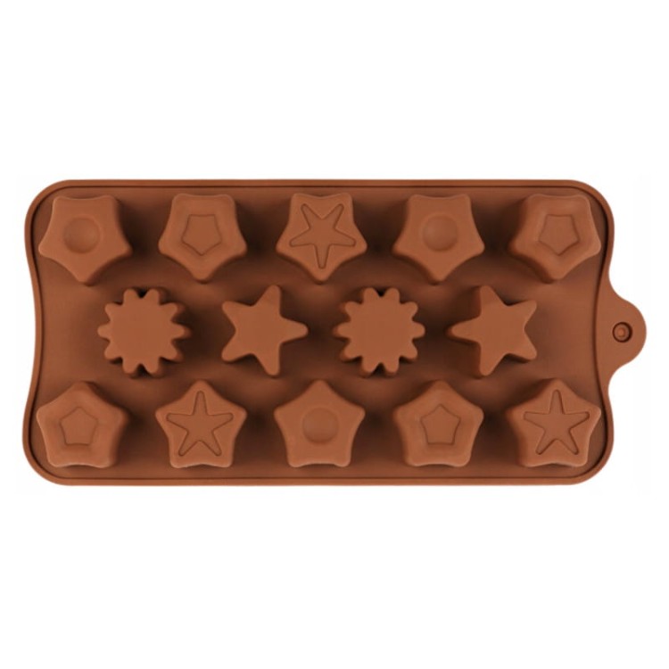 Forma silikonowa na czekoladki gwiazdy